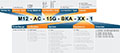 M12 Series Dial Type Wafer Flowmeter Matrix